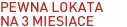 Lokata na 3 miesice